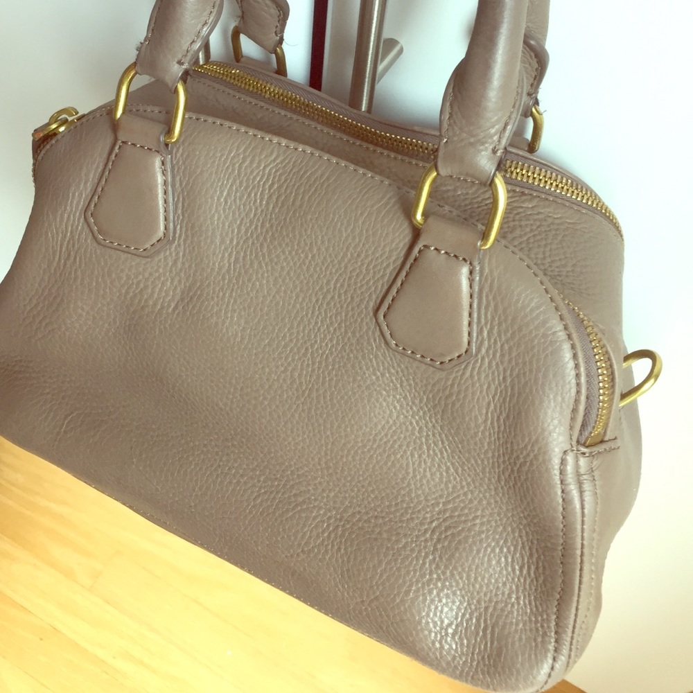 J Crew Bowler purse with long strap
